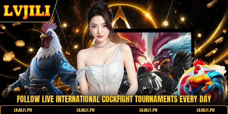 Follow live international cockfight tournaments every day