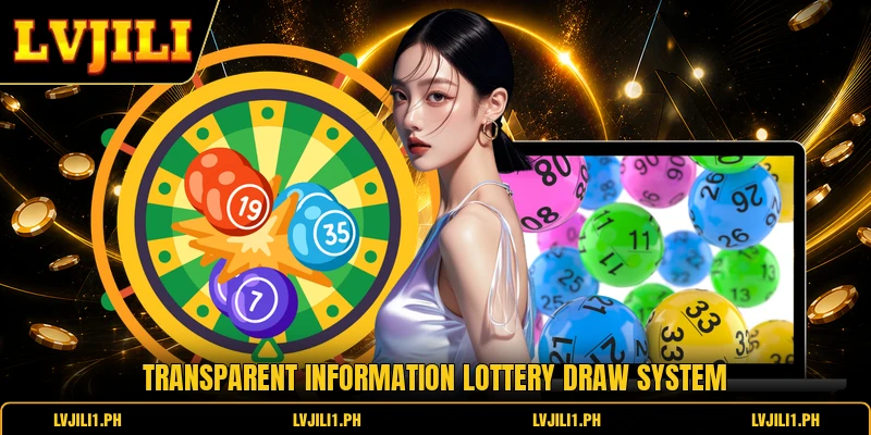 Transparent information lottery draw system