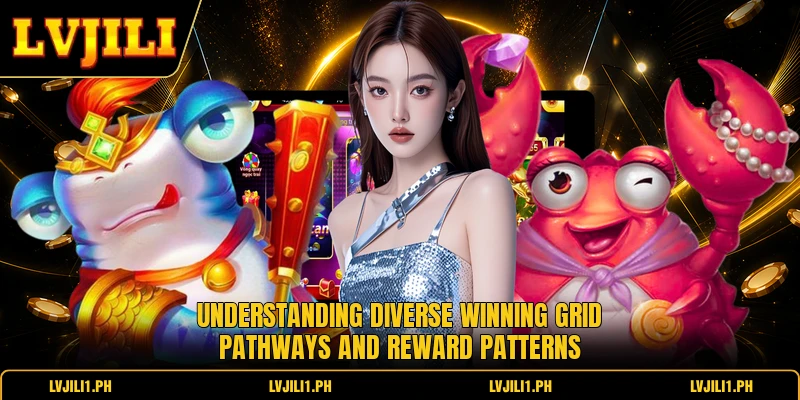Understanding diverse winning grid pathways and reward patterns